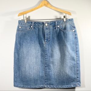 NINE WEST vintage America denim skirt Sz 31/12